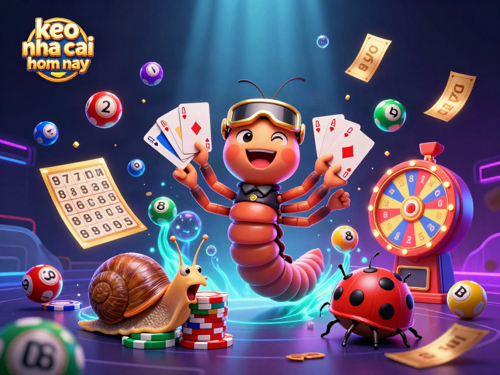 Bet on keo nha cai hom nay and experience exciting wins with colorful lottery elements and energetic characters.