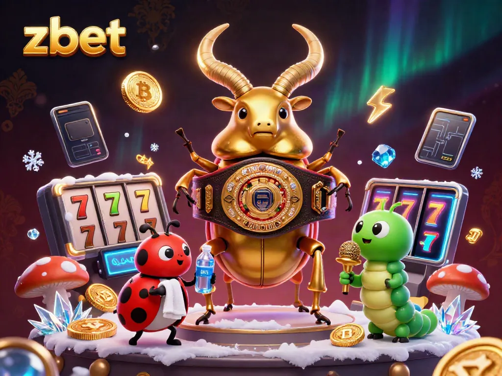 Engage in thrilling zbet casino action along with 3D characters, showcasing exciting slot games and crypto elements.