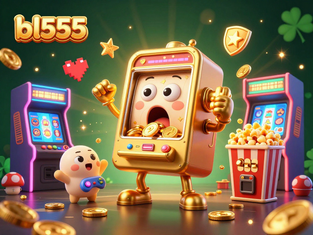 Experience thrilling action at BL555's casino with cheering slot machines and golden jackpots.