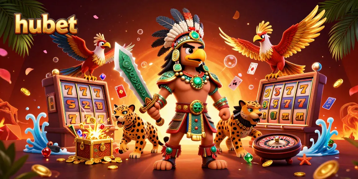 Enjoy exciting wins at hubet with a vibrant 3D casino scene featuring big jackpots and thrilling games.